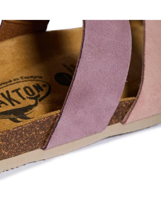 Plakton Brown Flat Sandal Bloom