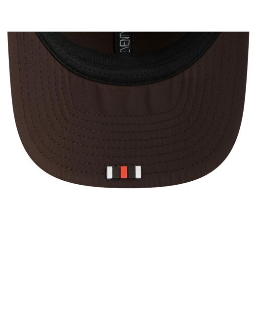 KTZ Brown Cleveland S 2025 Sideline 9seventy Trucker Adjustable Hat for men