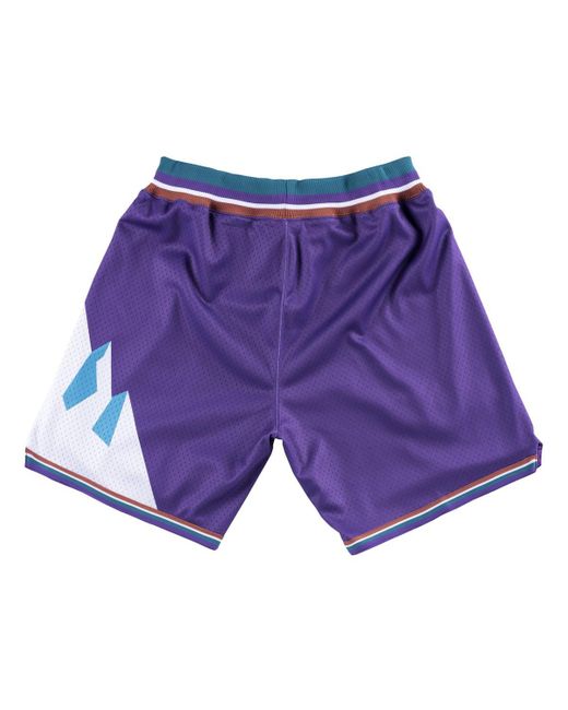Mitchell & Ness Purple Utah Jazz 1996-97 Hardwood Classics Authentic Shorts for men