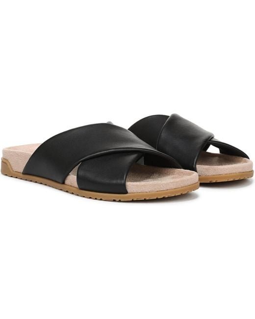 Vionic Black Etna Slide Sandals