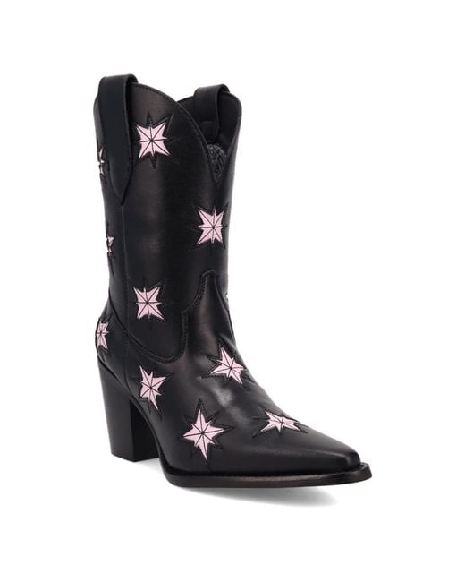 Dingo Black Starburst Leather Boot