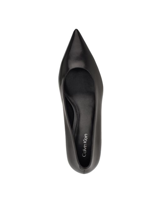 Calvin Klein Black Voneta Kitten Heel Pumps