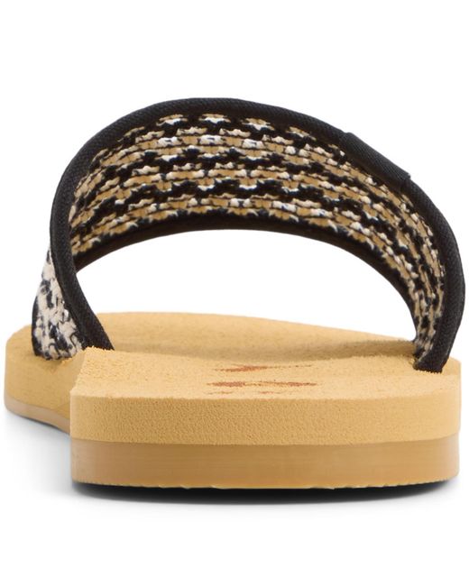 Roxy Black Riviera Slip On Sandals