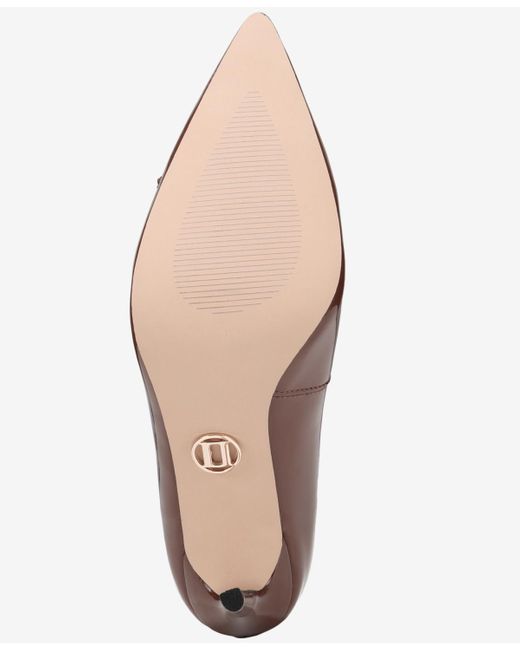THINGS II COME Brown Soho Luxurious Crystal Double Bow Pumps
