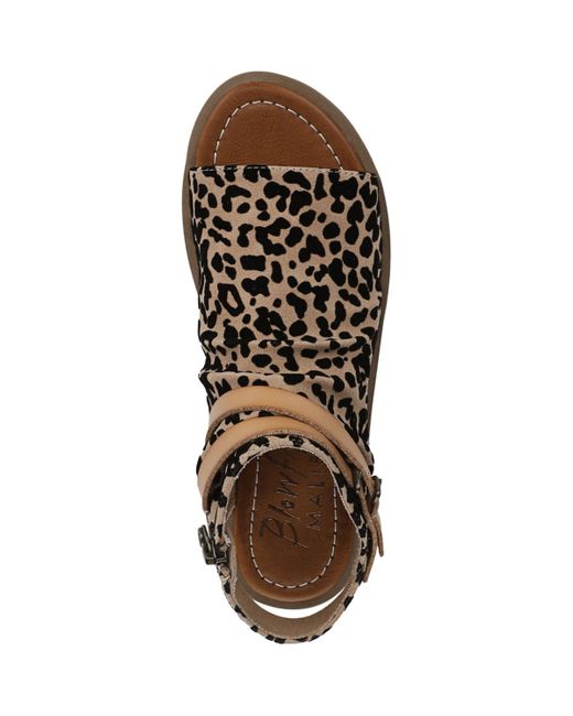 Blowfish Brown Denver Strappy Low Wedge Sandals