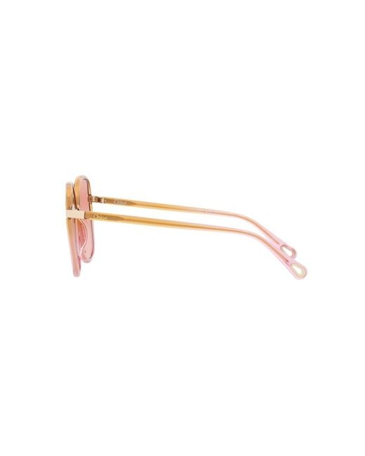 Chloé Pink Square Sunglasses