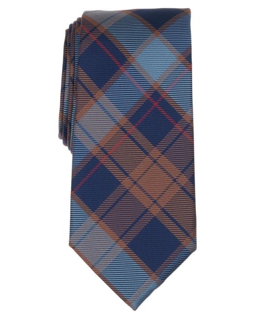 Club Room Blue Promenade Plaid Tie for men