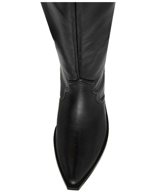 Dolce Vita Black Kit Knee-high Wide Calf Cowboy Boots