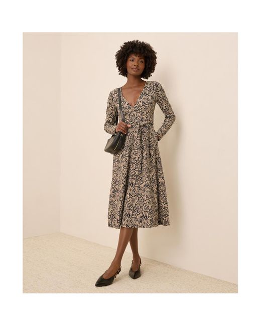 Pact Women's Natural Organic Cotton Fit & Flare Faux Wrap Dress -  www.disolcolor.com