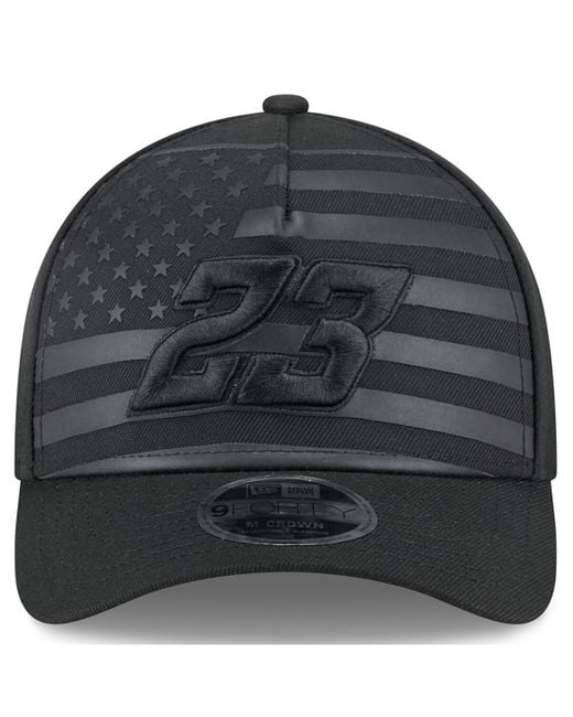 KTZ Gray Bubba Wallace American Flag 9forty M-crown A-frame Adjustable Hat for men