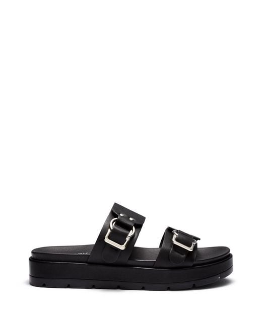 Therapy Australia Black Open Round Toe Sandal
