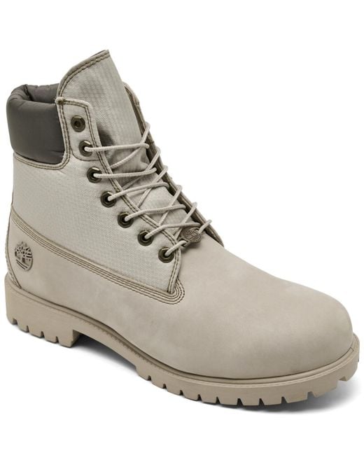 Timberland Gray 6 Inch Heritage Waterproof Boots From Finish Line for men
