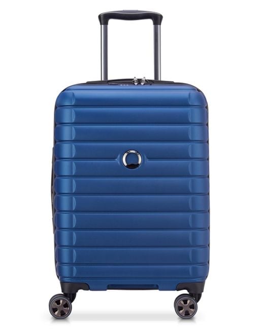 Delsey Blue Shadow 5.0 Expandable 20" Spinner Carry On luggage