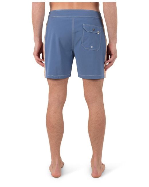 Hurley Blue Phantom Naturals Blocked Session 16 Boardshorts for men