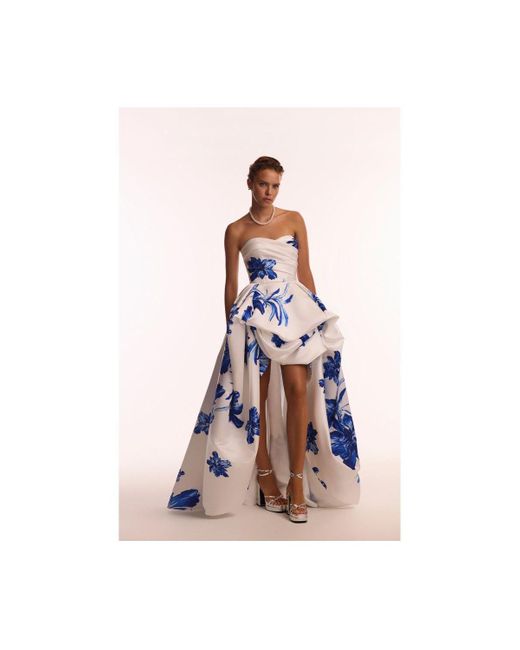 Milla Wonderful White A-line Maxi Dress in Blue | Lyst
