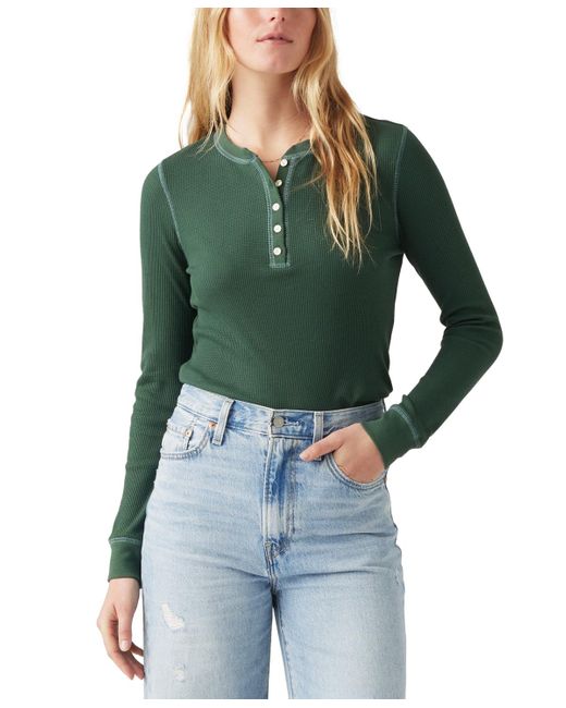 Levi s Plus Size Jakob Slim fit Long sleeve Henley Top in Green Lyst