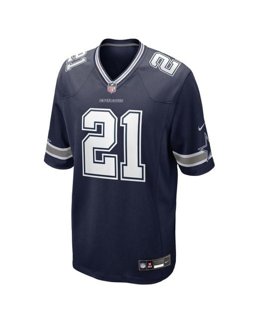 Nike Blue Deion Sanders Dallas Cowboys Team Retired Player Game Jersey for men