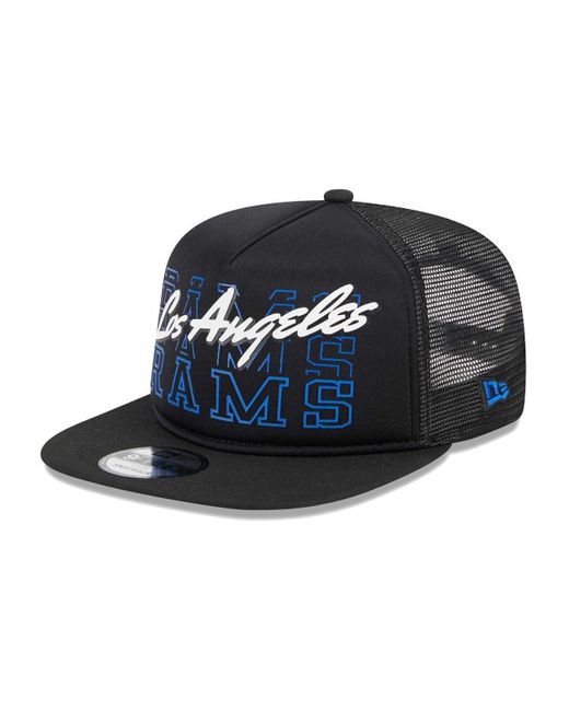 Men's New Era Royal/Black Los Angeles Rams 2021 NFL Sideline Road 9FIFTY  Snapback Adjustable Hat