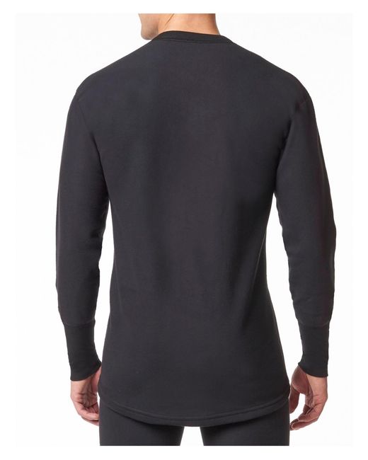 Stanfield's Blue Heatfx Midweight Base Layer Long Sleeve Undershirt for men
