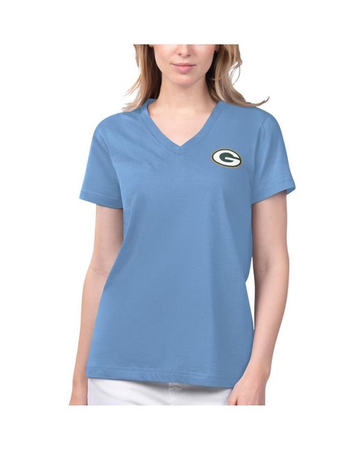 Margaritaville Blue Green Bay Packers Game Time V-neck T-shirt