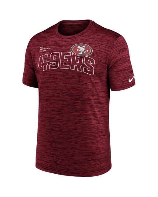 Nike San Francisco 49ers Velocity Arch Performance T-shirt in Red for ...