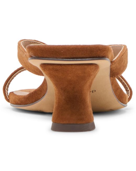 Dolce Vita Brown Brevel Thong Low Block Heel Dress Sandals