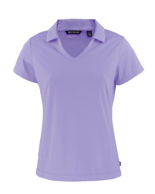 Cutter & Buck Purple Plus Size Daybreak Eco Recycled V-neck Polo Shirt