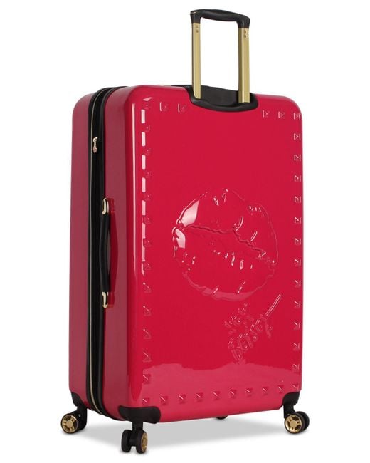 Betsey Johnson Lips 30 Hardside Expandable Spinner Suitcase in Red Lyst