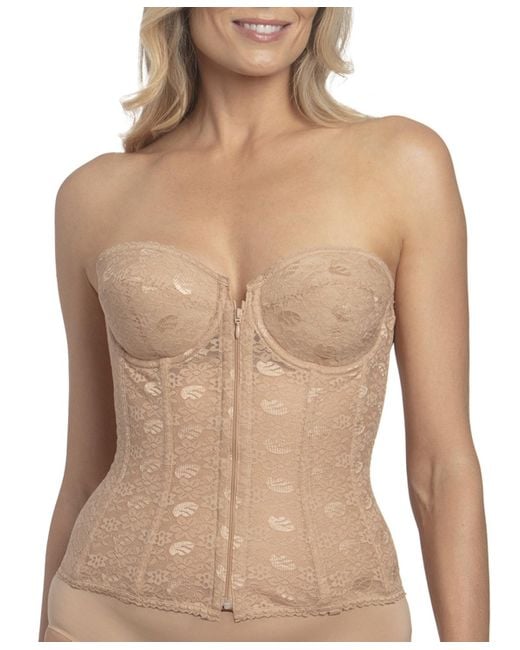 Dominique Natural Francesca Lace Front Closure Strapless Bra