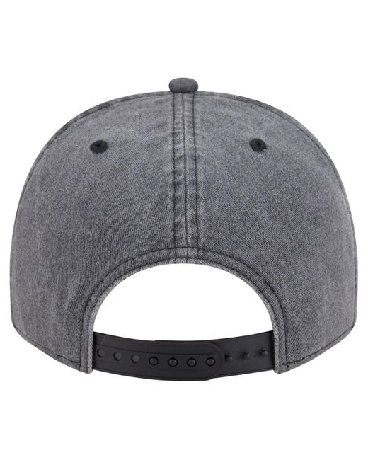 KTZ Gray Washington Capitals Throwback Washed A-frame Pre-curved 9fifty Snapback Hat for men