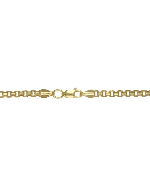 Macy's Metallic Rounded Box Link Chain Bracelet for men