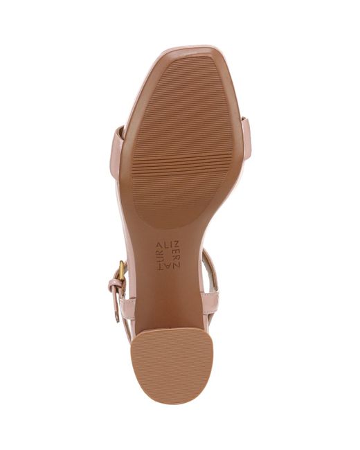 Naturalizer Pink Izzy Block Heel Ankle Strap Dress Sandals