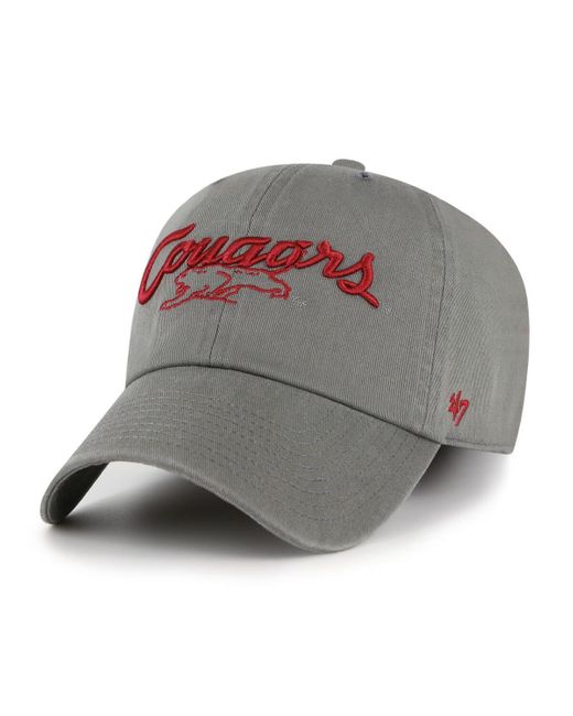'47 Gray Dark Grey Washington State Cougars Vault Clean Up Adjustable Hat for men