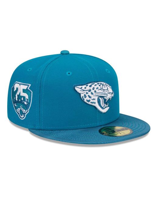 KTZ Blue Jacksonville Jaguars Active Ballistic 59fifty Fitted Hat for men