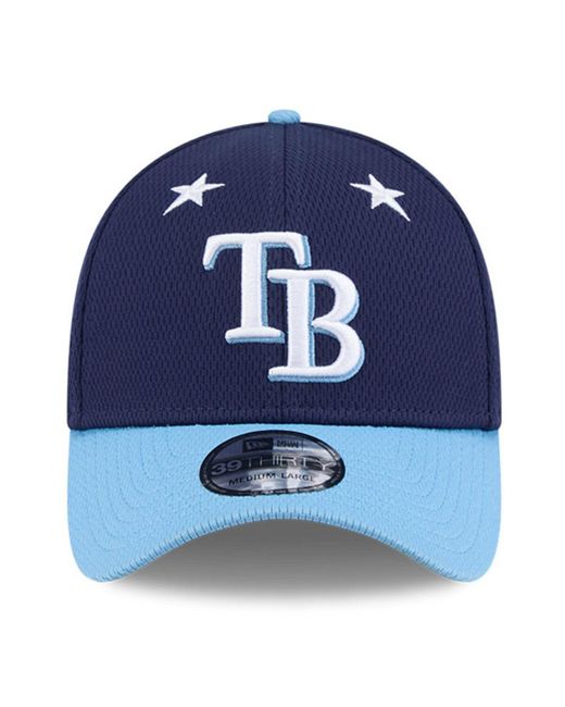 KTZ Navy/light Blue Tampa Bay Rays 2025 Mlb All-star Game 39thirty Flex Hat for men