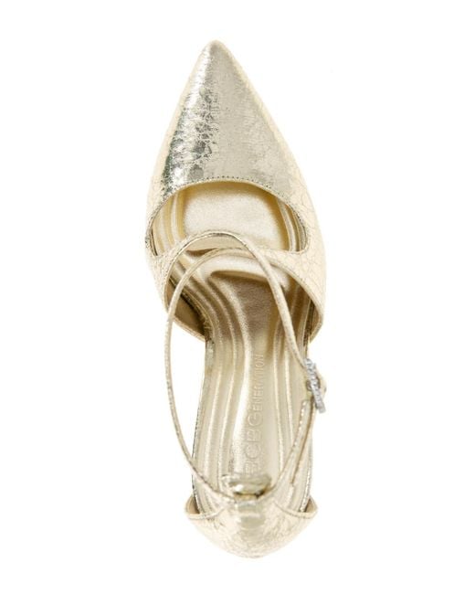 BCBGeneration Metallic Bromi Criss-cross Strappy Pumps