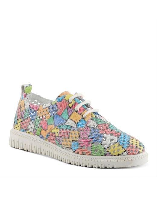 Spring Step Blue Mulan Lace-up Sneaker
