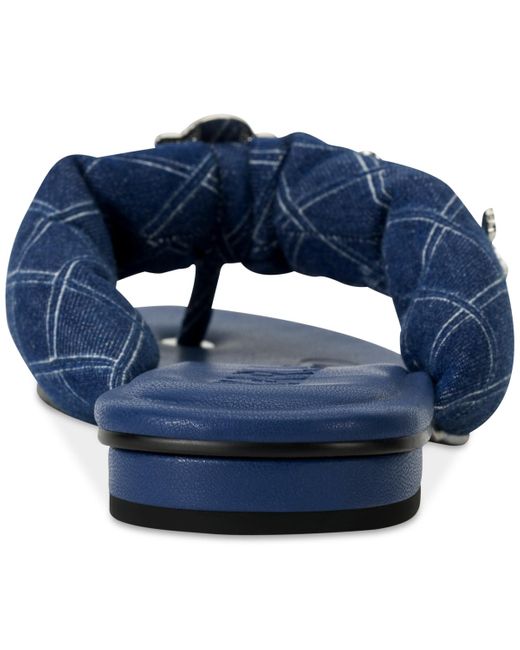 Karl Lagerfeld Blue Ceejay Rue Embellished Sandals