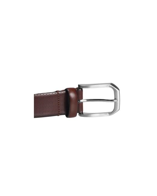 Johnston & Murphy Brown Micro Perf Belt for men