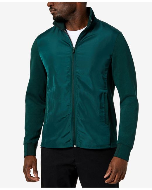 Cole Active Mock Neck Jacket in Green for Men Lyst