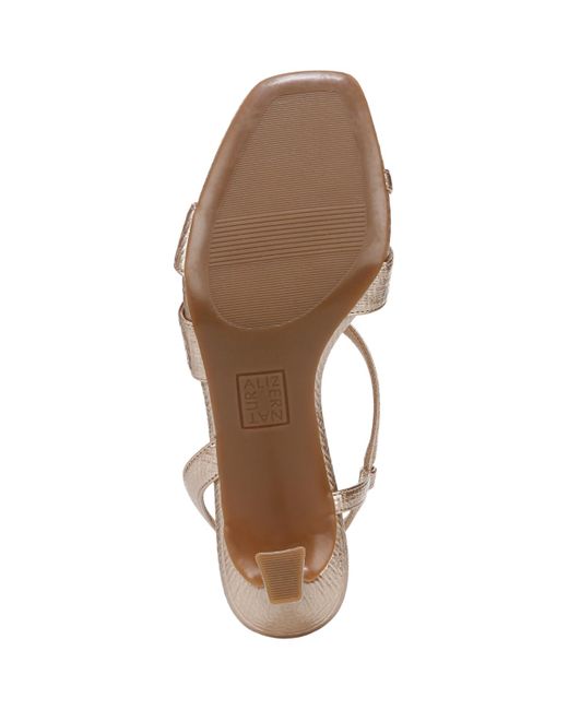 Naturalizer Metallic Kieran Open Square Toe Dress Sandals