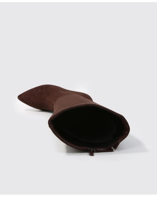 BERNESS Brown Adele Block Heel Knee High Boots