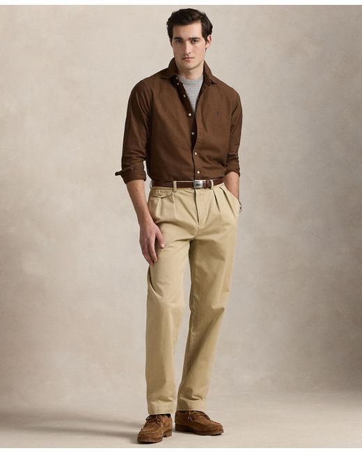 Polo Ralph Lauren Brown Garment-dyed Oxford Shirt for men
