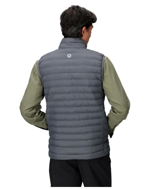 Marmot Gray Echo Featherless Vests for men