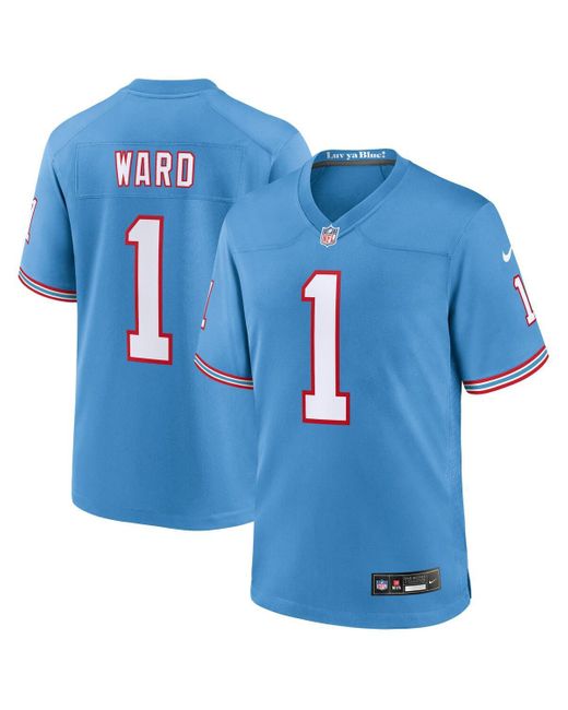 Nike Blue Cameron Ward Tennessee Titans 2025 Nfl Draft First Round Pick 2nd Alternate Game Jersey for men