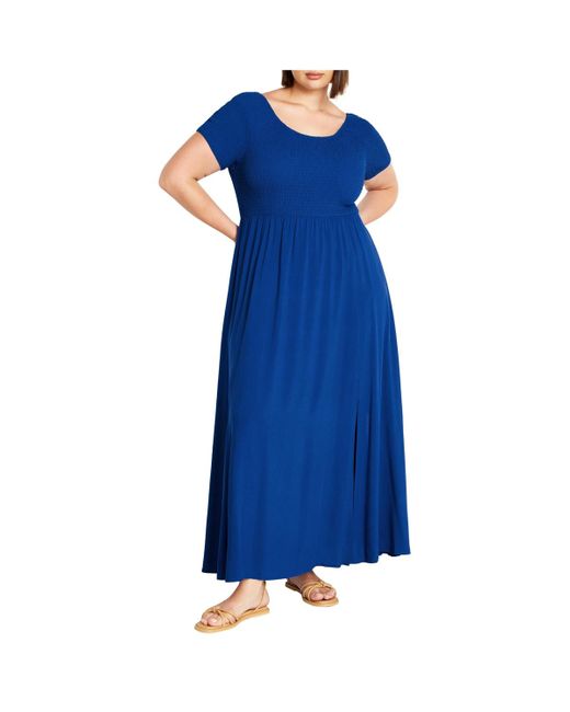 City Chic Blue Plus Size Caelynn Dress