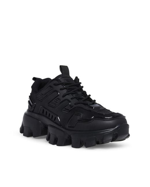 Steve Madden Black Ponce Fashion Sneakers for men