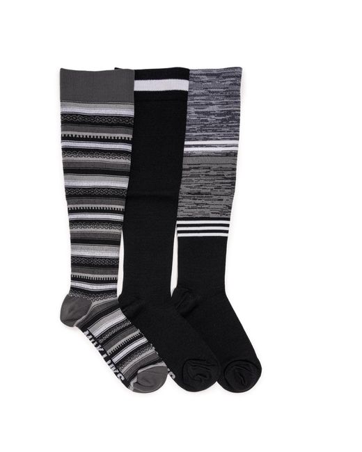 Muk Luks Black Compression Socks