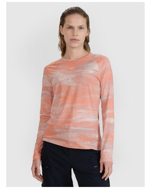 4F Pink Quick-drying Cycling Longsleeve