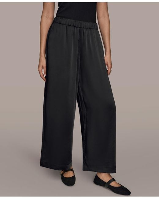 Donna Karan Weekend Black Pull-on Relaxed Pants